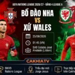 Nhận định bóng đá Bồ Đào Nha vs Xứ Wales UEFA Nations League ngày 25/09 tại CakhiaTV
