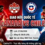Nhận định trận đấu Canada vs Chile giao hữu quốc tế chi tiết tại chuyên trang bóng đá CakhiaTV.