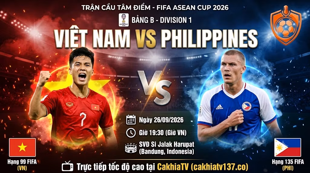 Nhận định Việt Nam vs Philippines (19h30 ngày 26/09/2026): Lệnh phải thắng tại FIFA ASEAN Cup